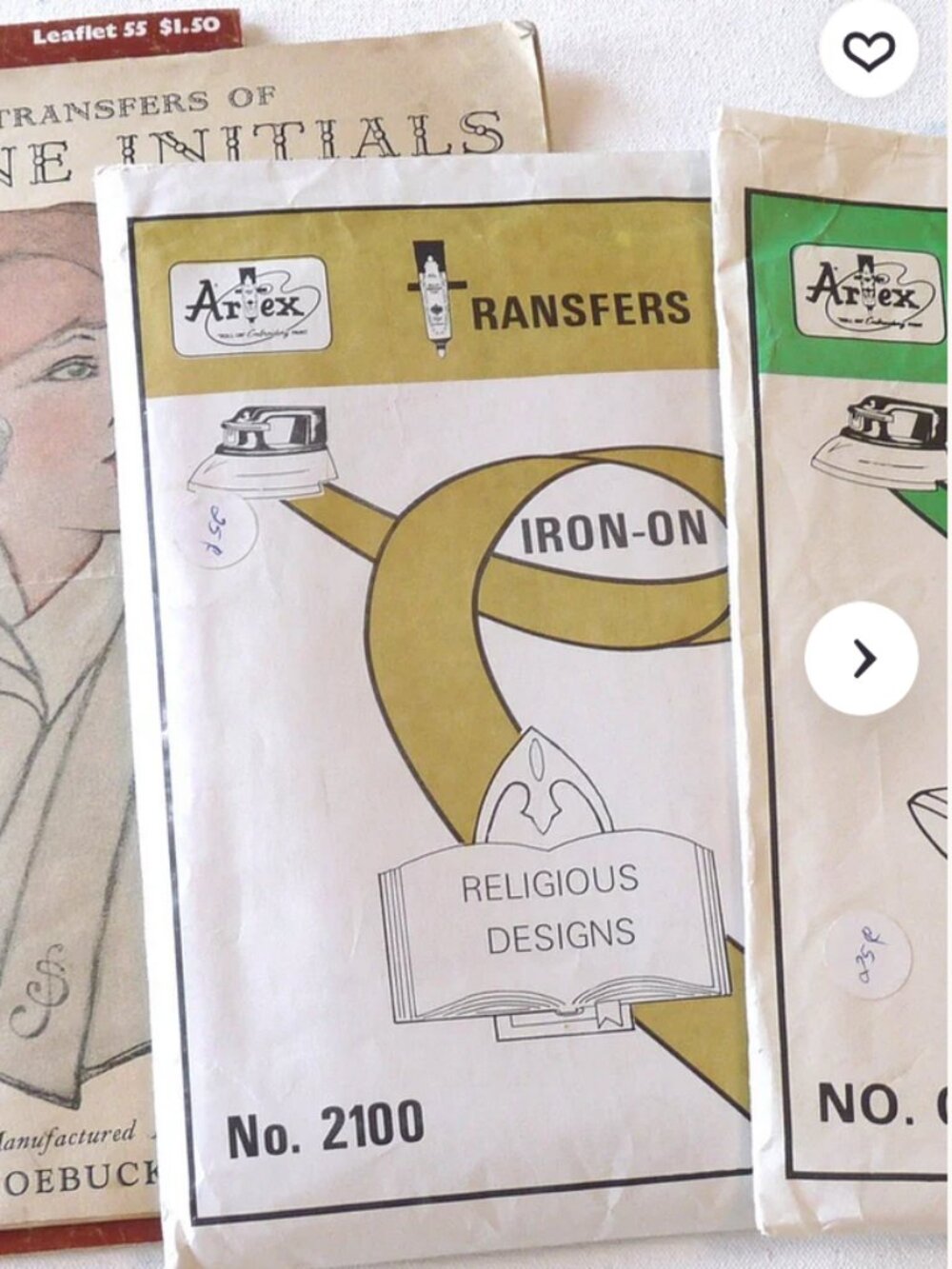 4 transfer patterns books for embroidery monograms vintage religion Christmas cr